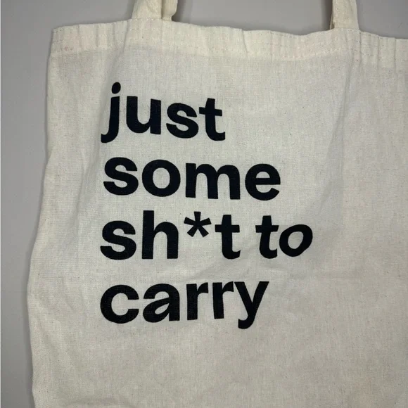 Just some sh*t to carry graphic fun tote bag - Picture 2 of 6